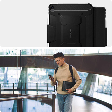 Etui Spigen Rugged Armor Pro pre Apple iPad Air 4 2020 / 5 2022 čierny