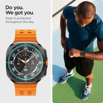 Tvrdené sklo Spigen Glas.Tr „EZ-FIT“ 2-balenie pre Samsung Galaxy Watch Ultra (47 mm) číre