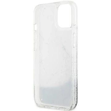 Pevné puzdro Etui Guess GUHCP14SLCSGSGH na iPhone 14 6,1" Liquid Glitter Marble
