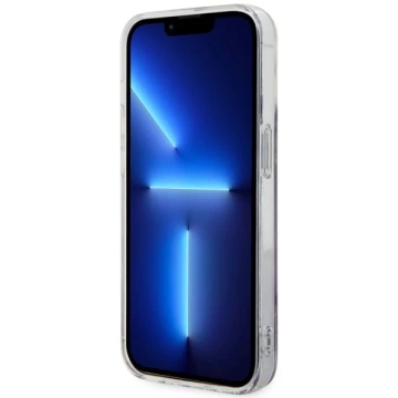 Postavené na telefóne Guess GUHMP14LHTMRSU pre Apple iPhone 14 Pro 6,1" fialové/fialové pevné puzdro Golden Marble MagSafe