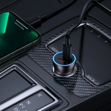 Автомобільний зарядний пристрій BASEUS 2 x Type-C PD QC4.0 3A 40W CGJP000013 Чорний