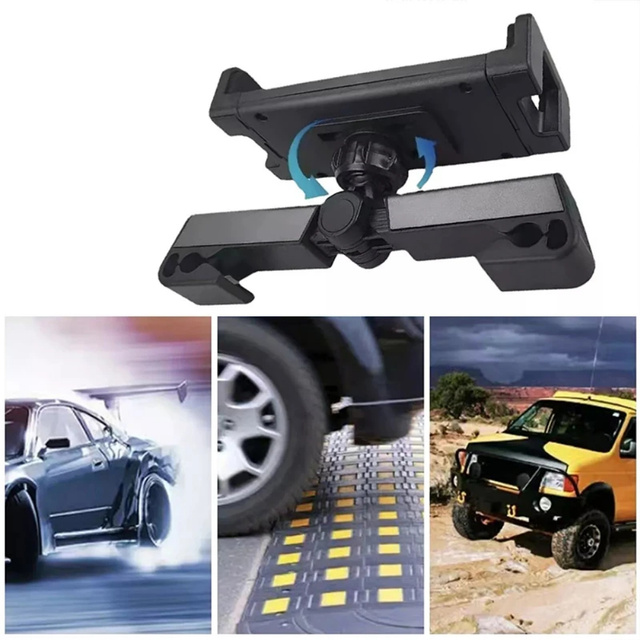 Автомобільний тримач для телефону/планшета Alogy 4.7-12.9" чорний