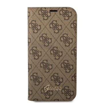 Чохол Guess GUBKP14SHG4SHW для Apple iPhone 14 6.1" коричневий/коричневий книжка 4G Vintage Gold Logo