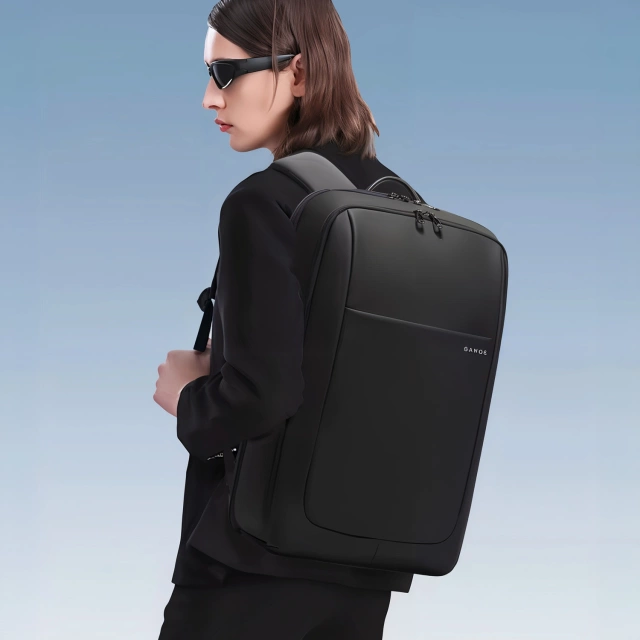 Bange Waterproof Backpack Taška na notebook 15,6" Mestské cestovanie 46x30x16 cm Do práce Školské Lietadlo Pánske Dámske Čierna