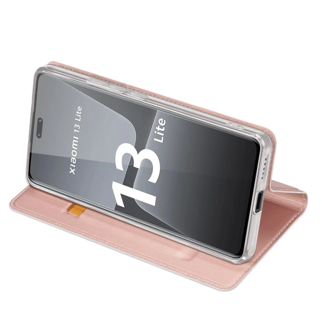 Pouzdro Dux Ducis Skin Pro pro Xiaomi 13 Lite Flip Card Wallet Stand Pink