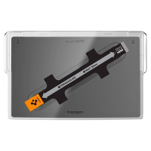 Tempered glass Spigen Glas.tr "EZ FIT" Tesla Model X 2022 / Model S 2021 black