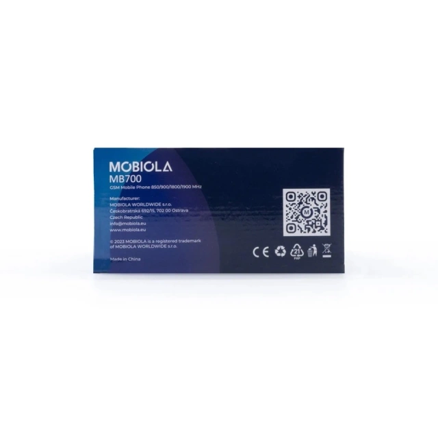 GSM-телефон Mobiola MB700 Blue 2G з настільним зарядним пристроєм для людей похилого віку