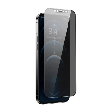 Tempered glass with 0.3mm Baseus privacy filter for iPhone 12 Pro Max