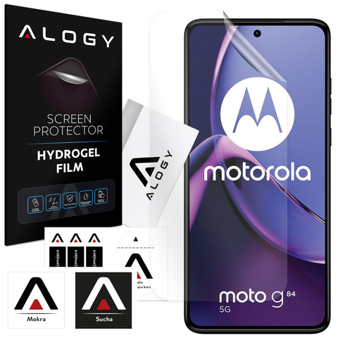 Гідрогелева плівка для екрану телефону Motorola Moto G84 5G Гідрогелева плівка Alogy