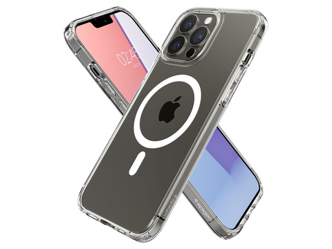 Pouzdro Spigen Ultra Hybrid Mag pro Apple iPhone 13 Pro Max White Glass