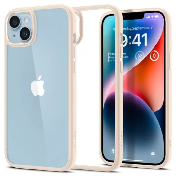Spigen ultra hybridný iphone 14 plus pieskovo béžový