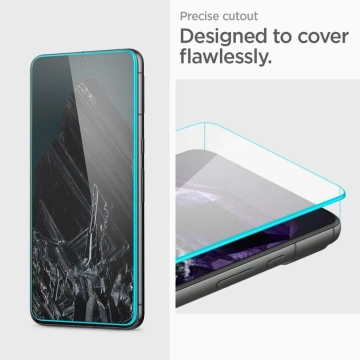 Spigen Alm Glas.tR 2-balenie tvrdeného skla pre Google Pixel 8 Pro Clear
