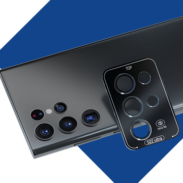 Kryt objektívu pre Samsung Galaxy S22 Ultra 5G - 3mk Lens Protection Pro Black