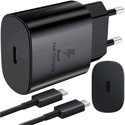 USB-C typ C PD Premium nástěnná nabíječka rychlá 25W 3A kabel typu C 1M Alogy černá