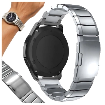 Steel Simple bracelet Alogy stainless steel strap for smartwatch 20mm Silver