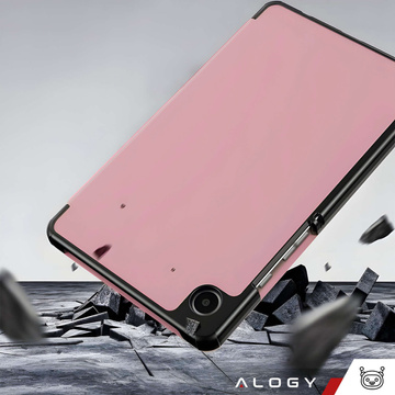 Case for Samsung Galaxy Tab A9 2023 8.7" X110 / X115 Tablet Cover Case Alogy Book Cover Pink Glass