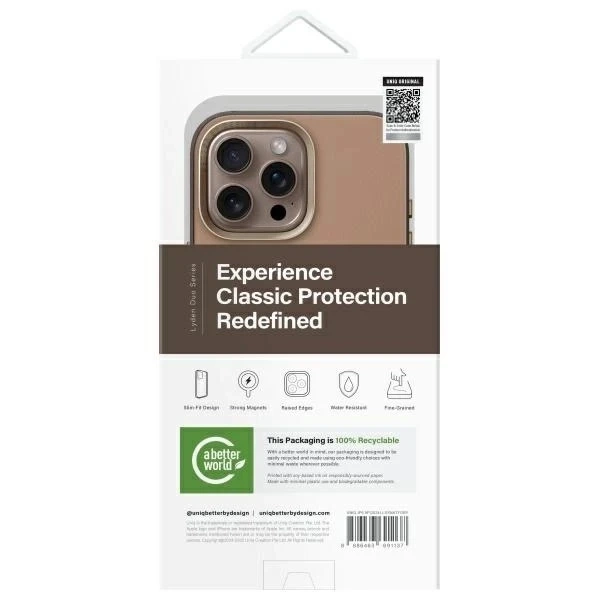 Etui do iPhone 16 Pro Max UNIQ Lyden DS Brązowo-szare MagSafe
