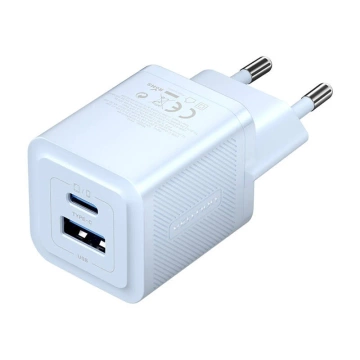 Nabíjačka Vention FEQL0-EU USB-C USB-A GaN 30W modrá