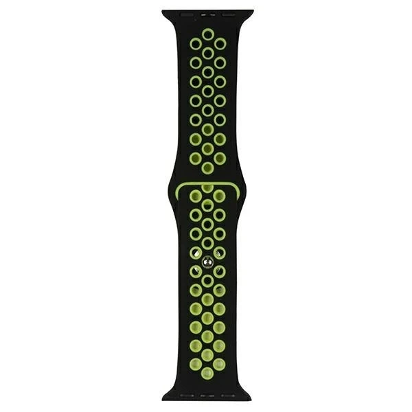 Силіконовий ремінець для смарт-годинника Beline Sport для Apple Watch 42/44/45/49mm black/lime black/lime