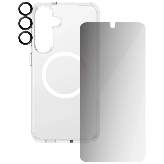 Захисний комплект CARE by PanzerGlass 3-в-1, захисний чохол із скла для Samsung Galaxy S25