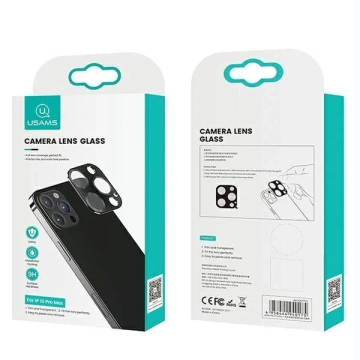 Osłona obiektywu USAMS Camera Lens Glass do iPhone 12 mini metal BH706JTT03 (US-BH706) czerwony/red 