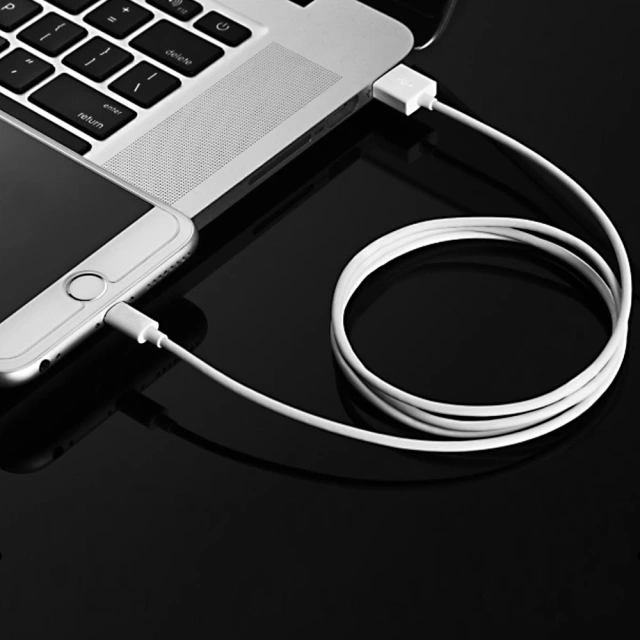 Сертифікований кабель Choetech Кабель USB-A - Lightning MFI 1,8 м білий (IP0027)