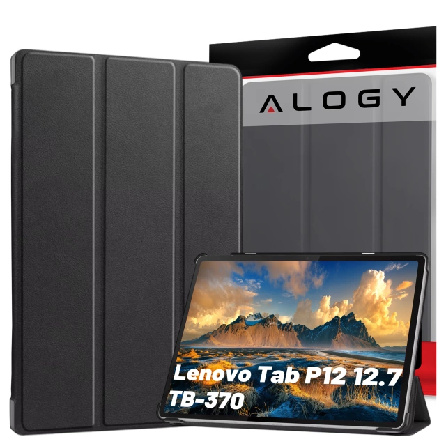 Захисний чохол для планшета Lenovo Tab P12 12.7 TB-370, чохол Alogy Book Cover Case Black