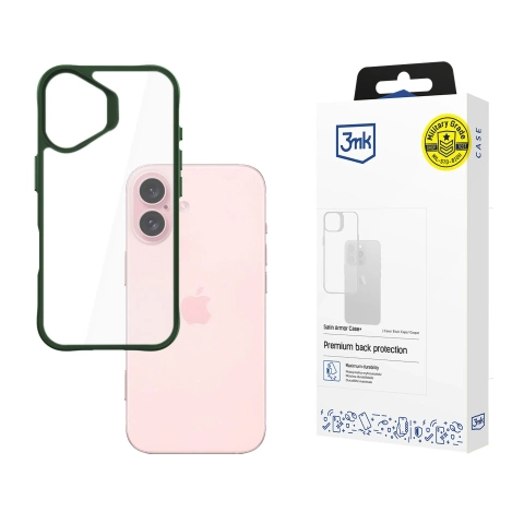 Etui na Apple iPhone 16 3mk Satin Armor Case+ Green