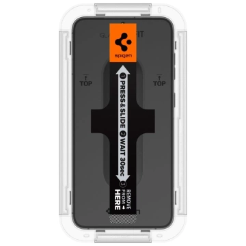 2x tvrdené sklo na ochranu obrazovky Spigen Glas.Tr "EZ FIT" pre Samsung Galaxy S23 Clear