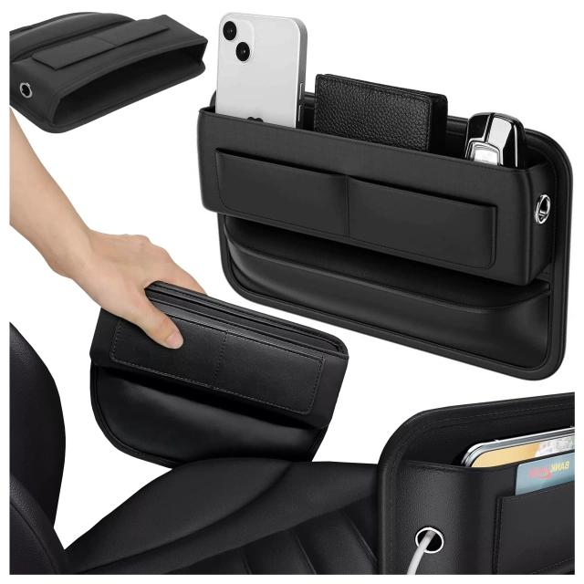 Organizér do auta do auta mezi sedadla Alogy Car Front Seat Storage Box černá