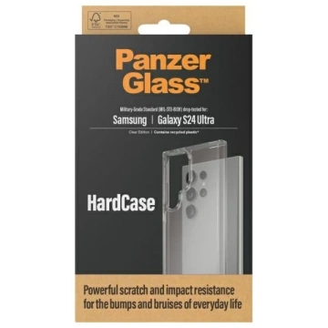 Чохол для Samsung Galaxy S24 Ultra PanzerGlass HardCase D3O, прозорий військового класу