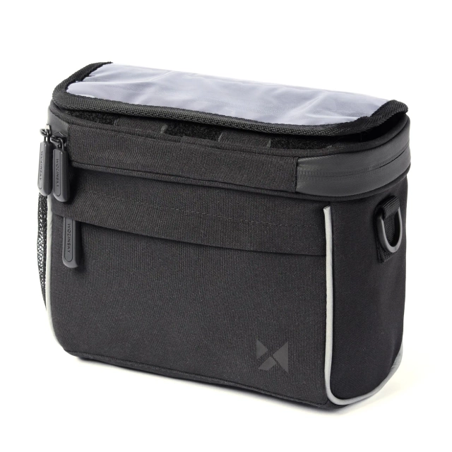 Wozinsky taška na riadidlá na bicykel taška cez rameno čierna (WBHBB-01)