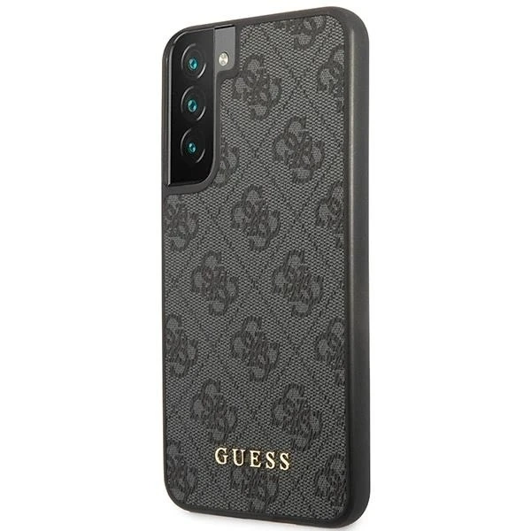 Etui Guess GUHCS23MG4GFGR do Samsung Galaxy S23 Plus S916 szary/sivé pevné puzdro 4G kovové zlaté logo