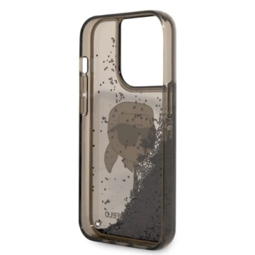 Etui Karl Lagerfeld KLHCP14XLNKHCK na iPhone 14 Pro Max 6,7" pevné puzdro Glitter Karl Head čierne/čierne