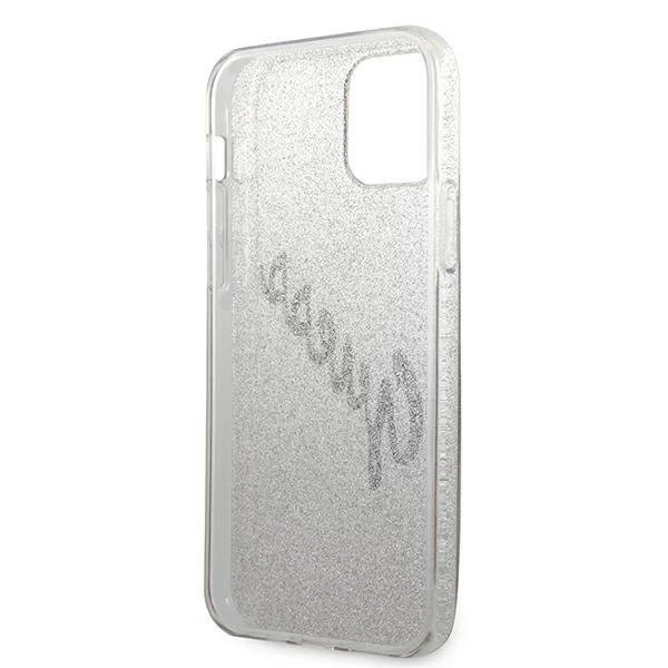 Guess GUHCP12LPCUGLSGO iPhone 12 Pro Max 6,7" złoty/золотий жорсткий чохол Glitter Gradient Script