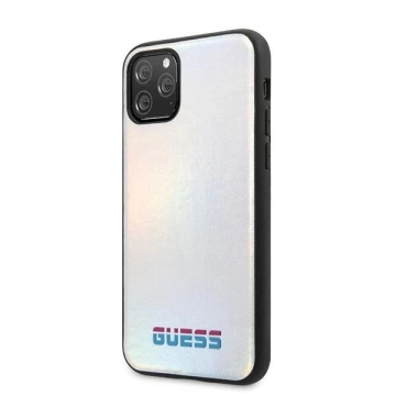 Guess GUHCN58BLD iPhone 11 Pro srebrny /stříbrný pevný obal Iridescent