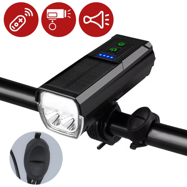 Bicycle Light Front LED Front Light Bicycle Lighting Waterproof IPX5 Alogy P12 Bike Light Black