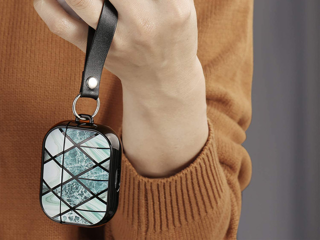 Etui ochronne 360 Alogy für Apple AirPods Pro Marble Black