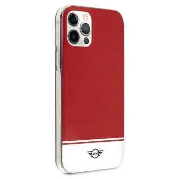 Pevné puzdro na telefón Stripe Collection pre iPhone 12 Pro Max červené/červené