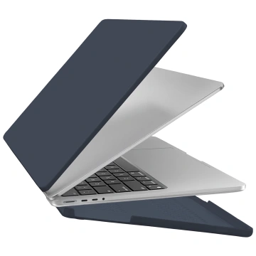 Чохол для Apple Macbook Pro 14 2021-2024 (M1/M2/M3/M4) – гнучкий, матовий захисний чохол, легкий та міцний – Alogy AirGuard™ темно-синій