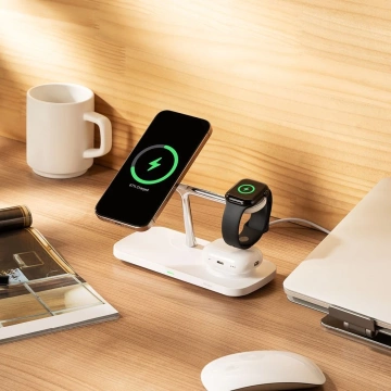 Зарядний пристрій Ringke Qi2 MagSafe 3-в-1 для iPhone, Apple Watch, AirPods