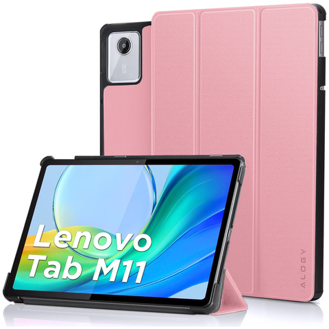 Case for Lenovo Tab M11 10.95" TB330FU / TB330XU / TB331FC Book Case Cover with flap housing case cover Alogy Pink Glass Stylus