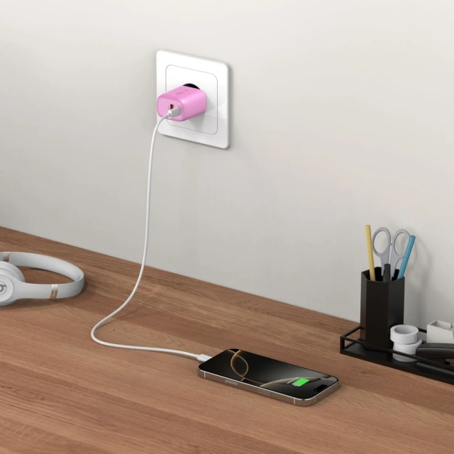Ładowarka Sieciowa 2xUSB Tech-Protect NCA20 20W PD QC3.0 Różowa