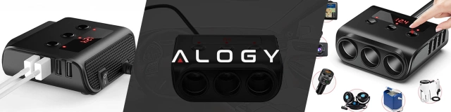 Rozdzielacz adapter samochodowy Alogy HUB do zapalniczki 12V-24V