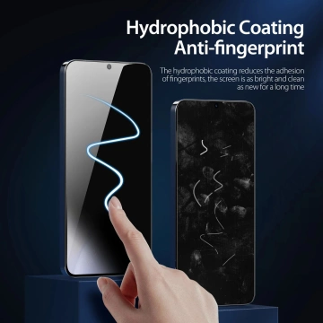 Dux Ducis Glass Privacy pre Samsung S24 - s čiernym rámom