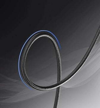 Uzelený kábel HDMI - USB Typ C 4K 60 Hz 1,5 m čierno-sivý (MM142 50570)