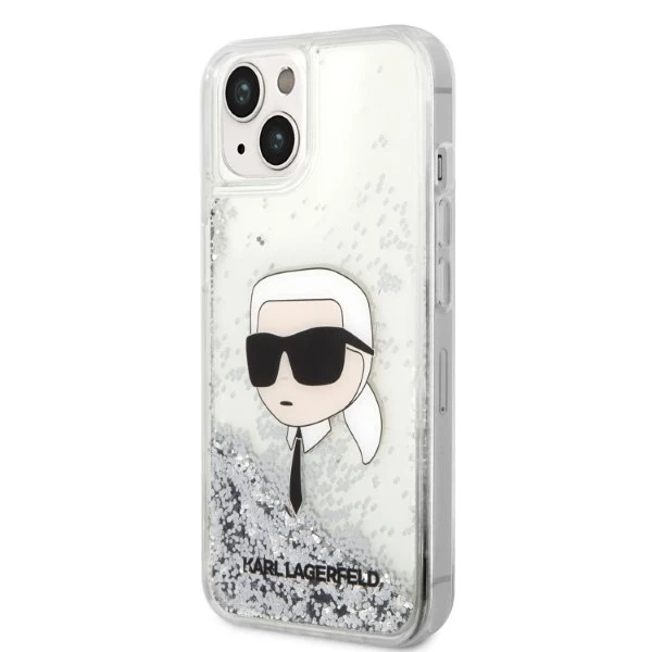Etui Karl Lagerfeld KLHCP14MLNKHCH na iPhone 14 Plus 6,7" pevný obal Glitter Karl Head