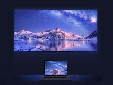 Kábel Baseus Cafule HDMI 2.0 4K FULL HD 3D 1m čierny a sivý