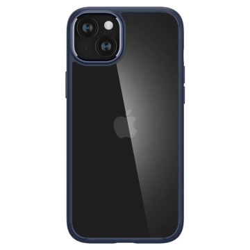 Чохол Spigen Crystal Hybrid для Apple iPhone 15 Plus - прозоро-синій