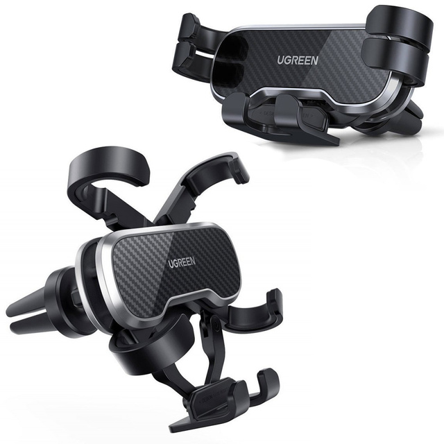 Gravitational car holder UGREEN LP228 for a checkered phone Black